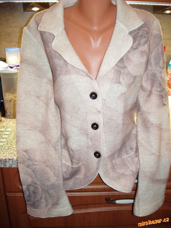 Marc Cain - luxusní vlněné sako, kabátek - PC 3890