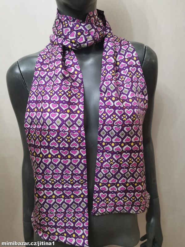 Hedvábna šála kvalitní silné hedvábí - oboustranná