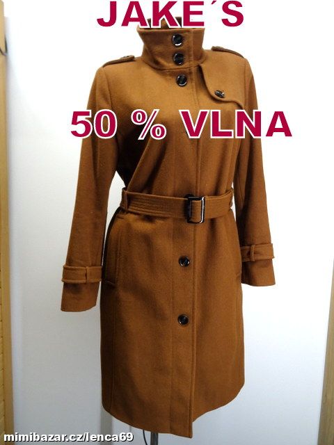 LUXUSNÍ VLNĚNÝ KABÁT !!!