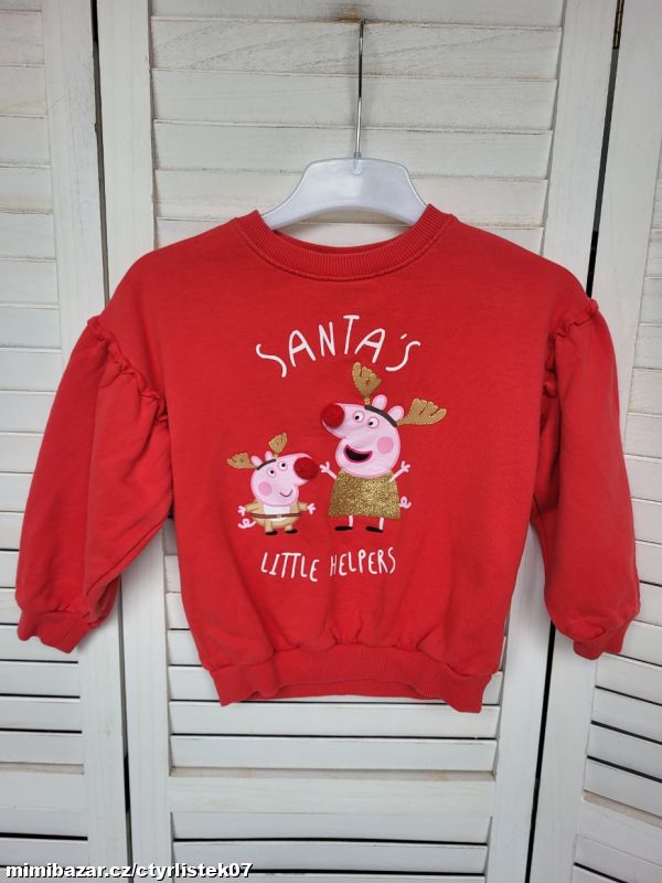 mikina vánoční Peppa Pig 5 let 70287