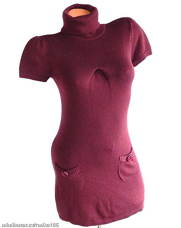 Měkoučké teplé šaty svetr vel.XS