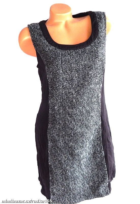 Kombinovaná šatovka s úpletem vel.44