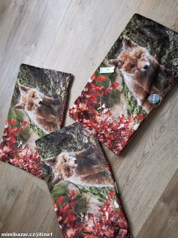 Povlaky sametové na polštářky 3ks