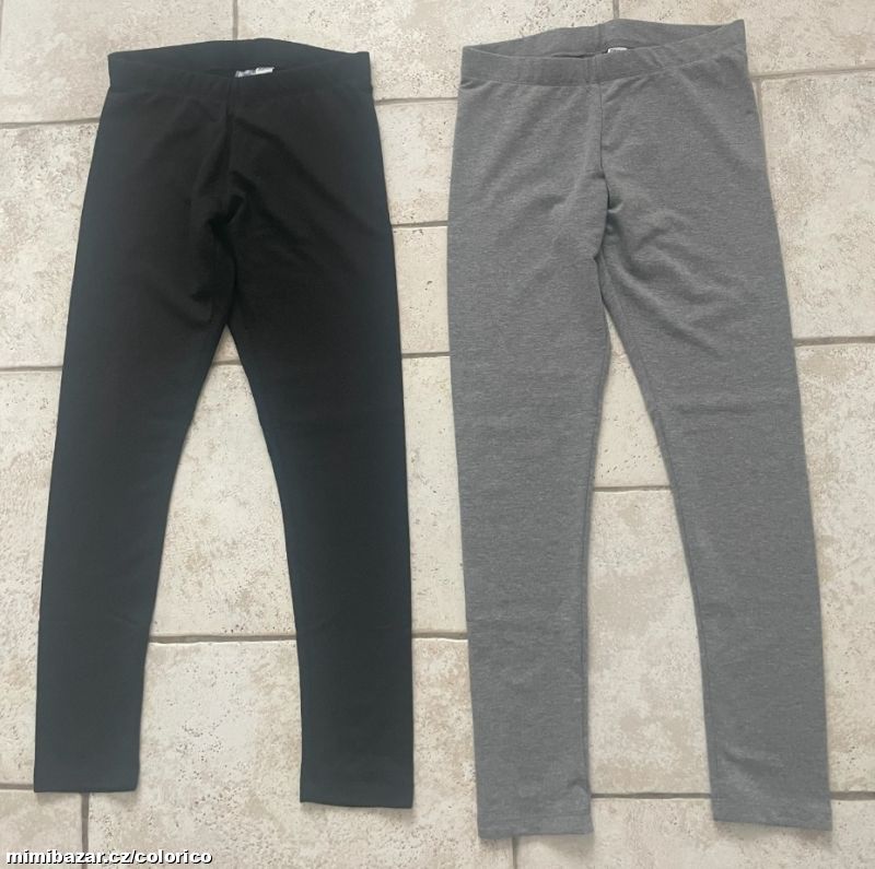 Dvoje teplé legínky / tepláčky TOP STAV