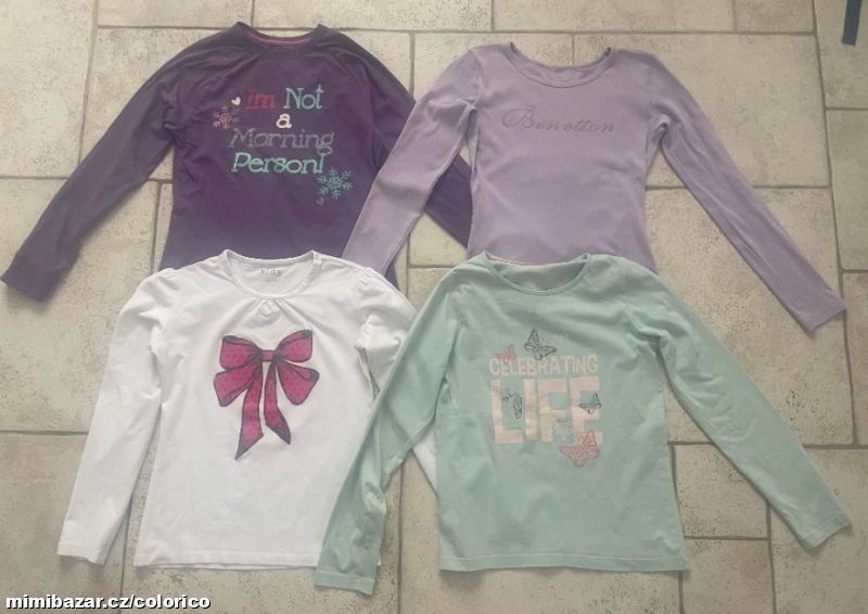 Bavlněná trička s dlouhým rukávem