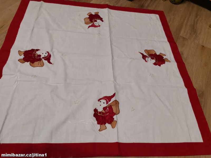 Vánoční ubrus bavlna 80x80cm