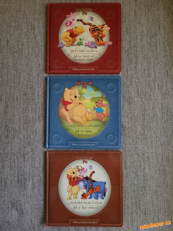 Tři knihy Medvídek Pú od Disney
