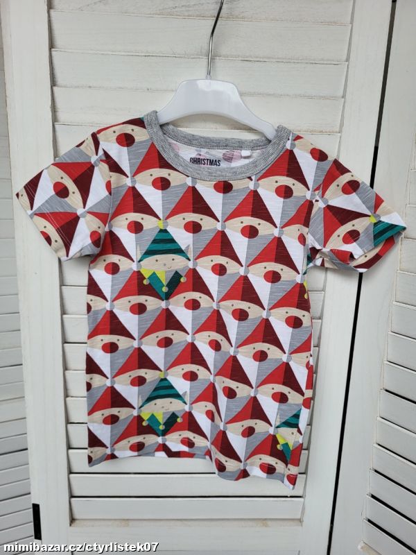 chlapecké vánoční tričko triko 3 roky 70402