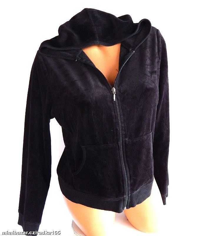 Měkoučká samet crop mikina vel.44