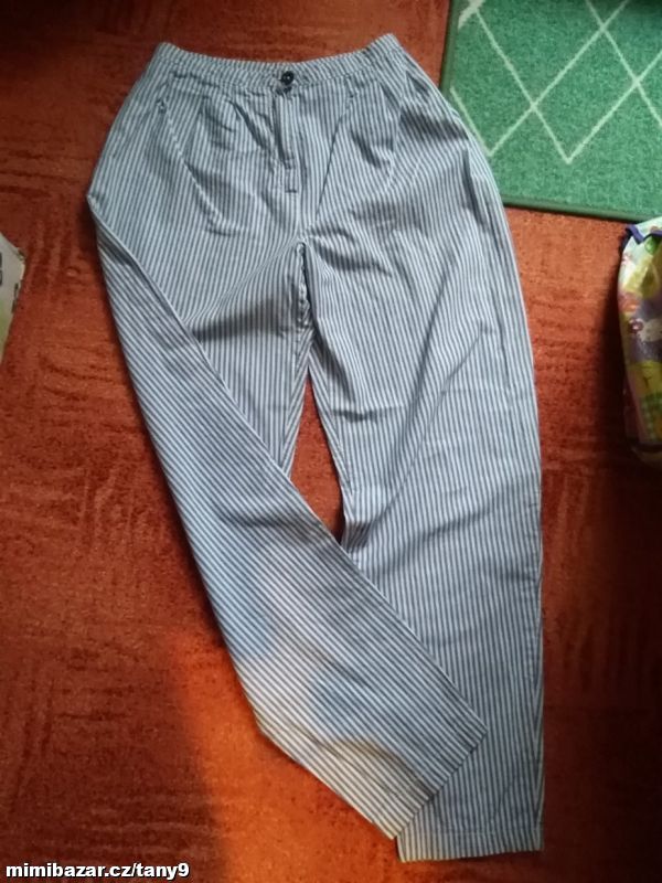 Proužkované kalhoty XS-S