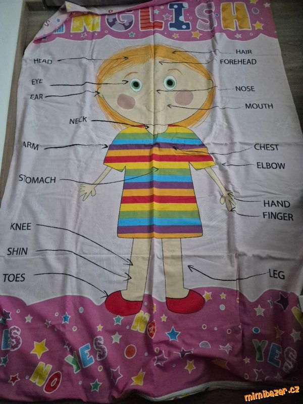 POVLEČENÍ NA VELKOU POSTEL- HOLKA- ANATOMIE-ANGL.S