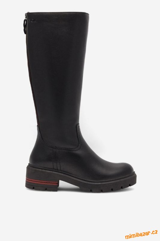 ČERNÉ KOŽENÉ KOZAČKY