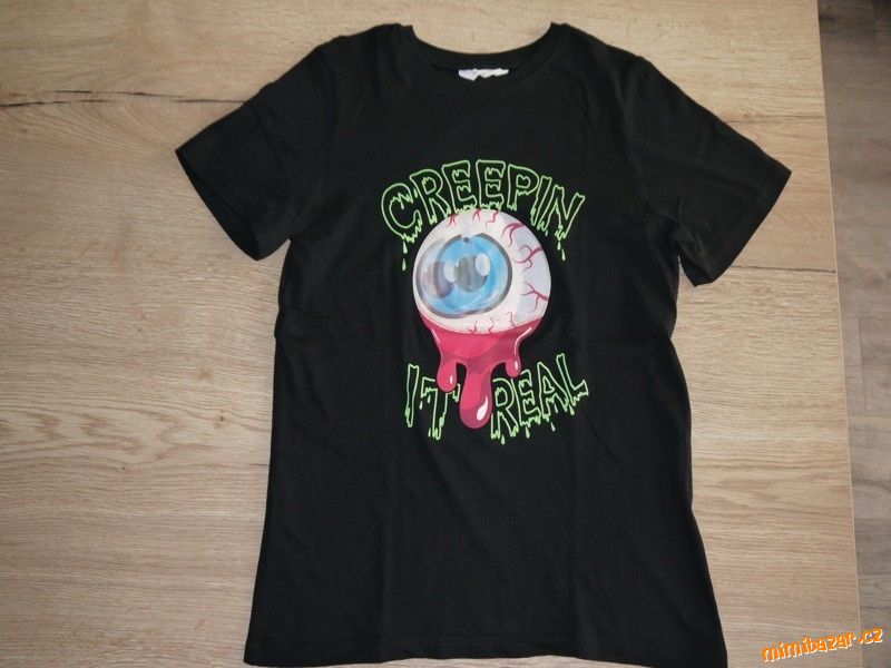 ČERNÉ TRIKO S OKEM H&M V. 158/164