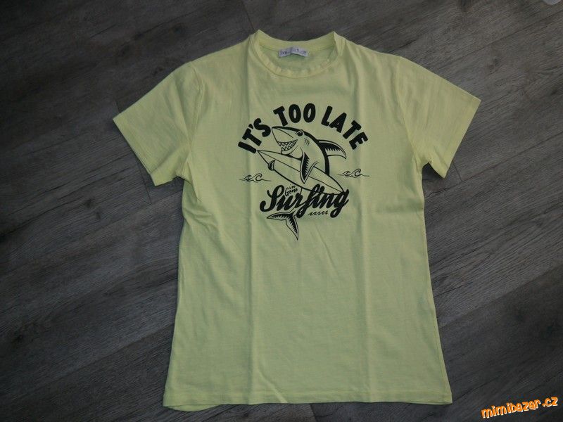 ŽLUTÉ TRIKO SE ŽRALOKEM ZARA v. 140