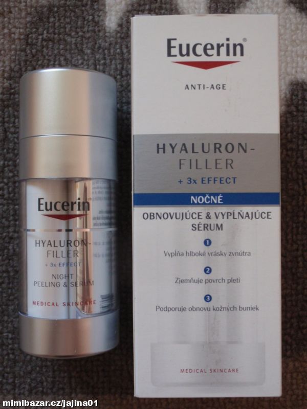 Eucerin Hyaluron-Filler + 3xEffect noční sérum 30ml