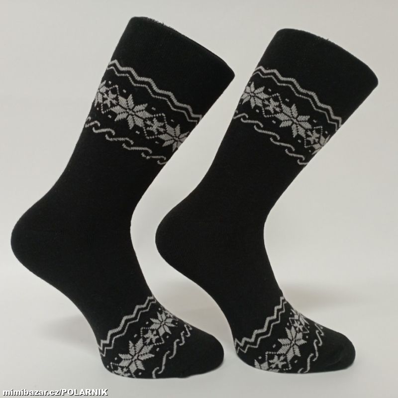 Dámské zimní froté ponožky