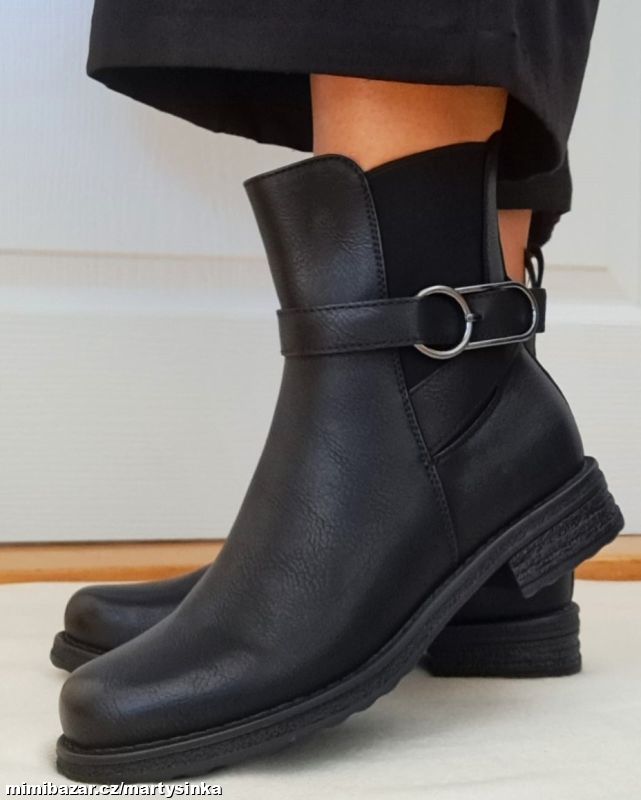 Nízké kozačky / chelsea boots ZIMA