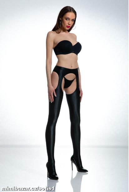 zvodné pančuchy OLIVIA a´la latex