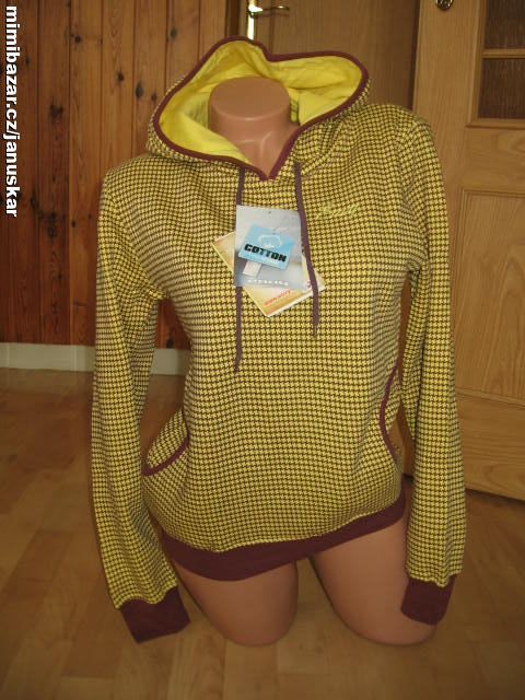 Dámská bavlněná mikina s kapucí ENVY