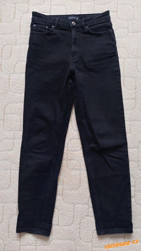 Černé rifle Sinsay Denim 38