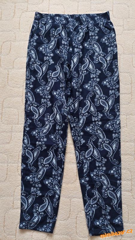 Modré pohodlné kalhoty 36/S