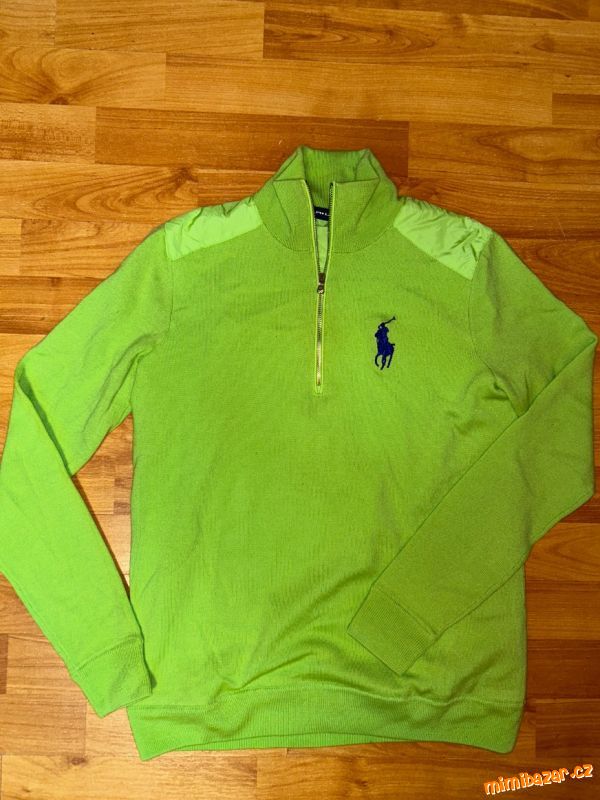 Zářivě zelená mikina, Ralph Lauren Golf, vel. S