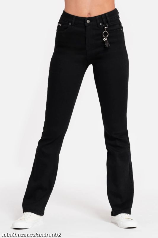 Džíny Lelosi rifle černé bootcut Houston