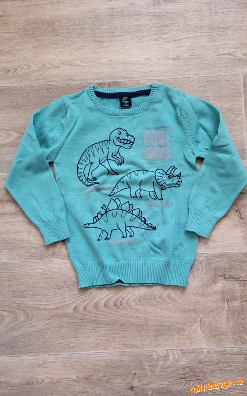 Zelenkavý svetr Kiki&Koko, vel. 116