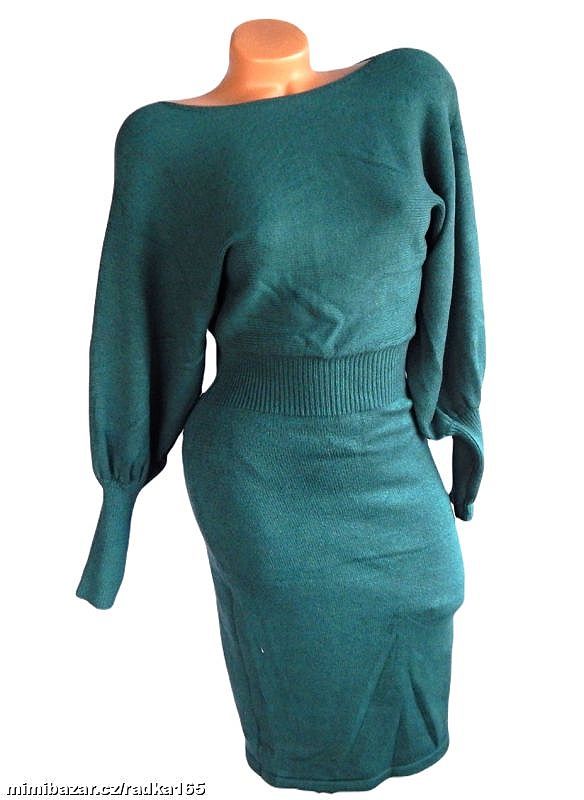 Trendy měkoučké teplé šaty vel.M/38