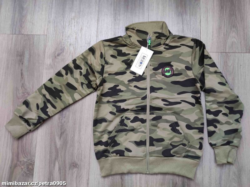 Maskáčová mikina 164