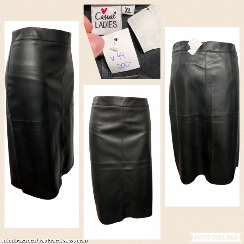 Č.6035 TRENDY PÚ KŮŽE SUKNĚ NOVÁ v.44
