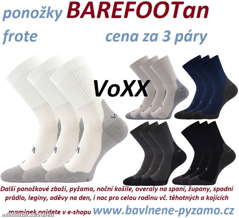 Ponožky Barefootan frote trio