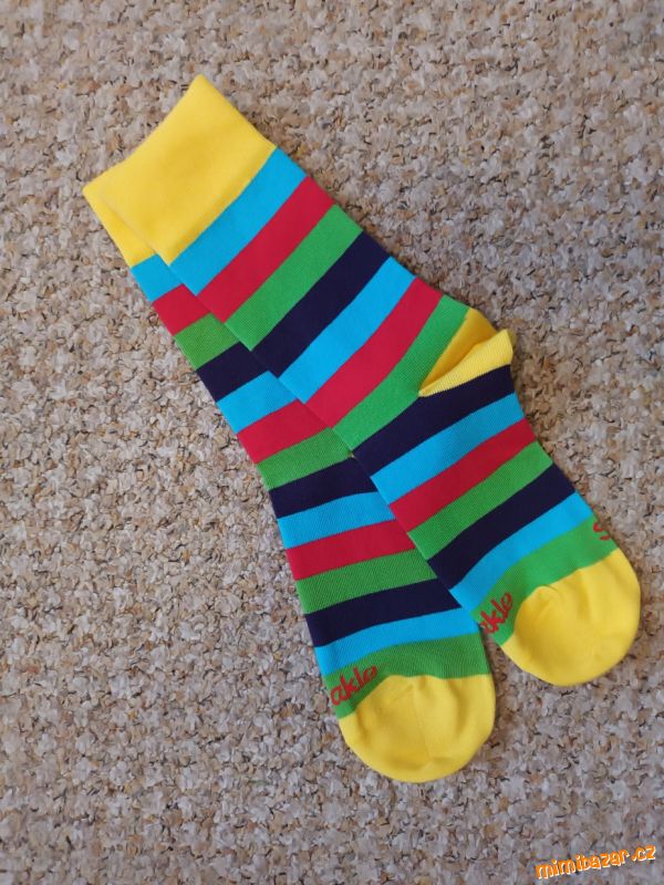 Veselé pruhované ponožky