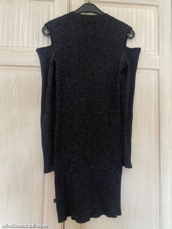 ★★★ÚPLETOVÉ ŠATY S METALICKOU NITKOU ★★★