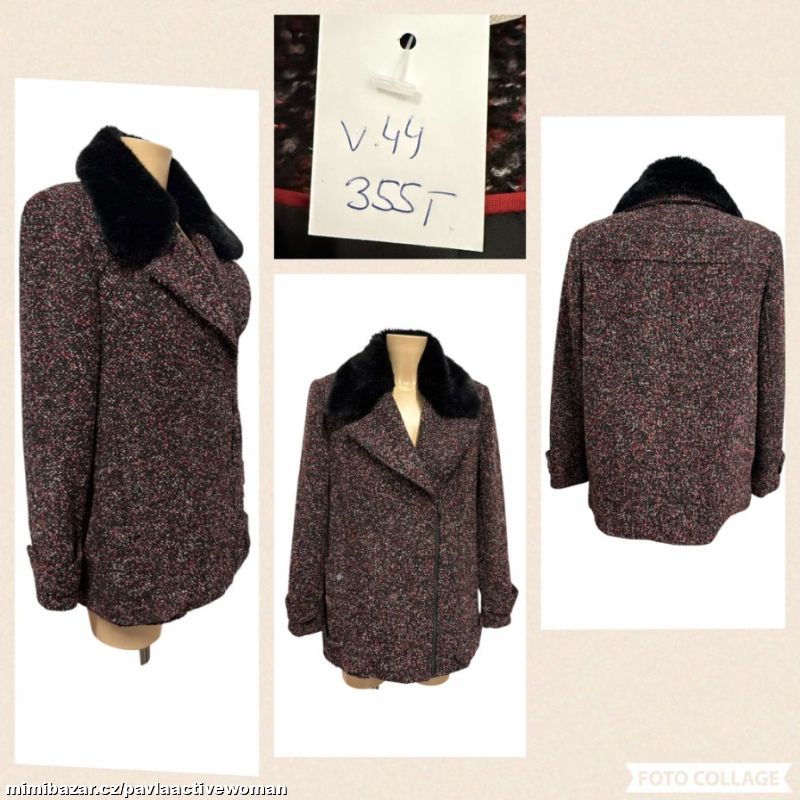 Č.7340 DÁM. PODZIMN/ ZIMA KABÁTEK v.44