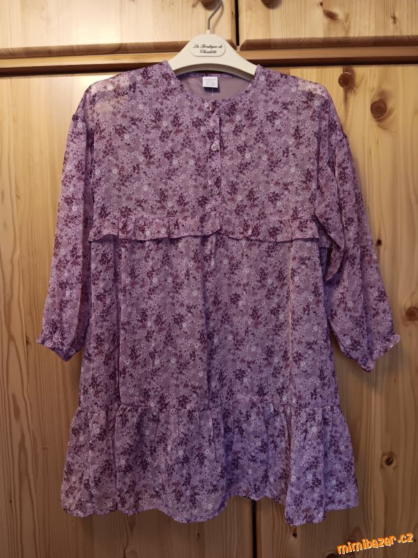 Dívčí šifonová tunika/šaty