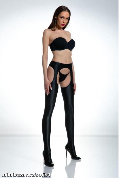 zvodné pančuchy OLIVIA a´la latex