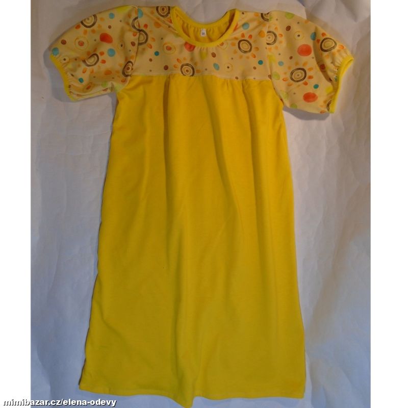 Dívčí noční košilka Krátký rukáv Sluníčka