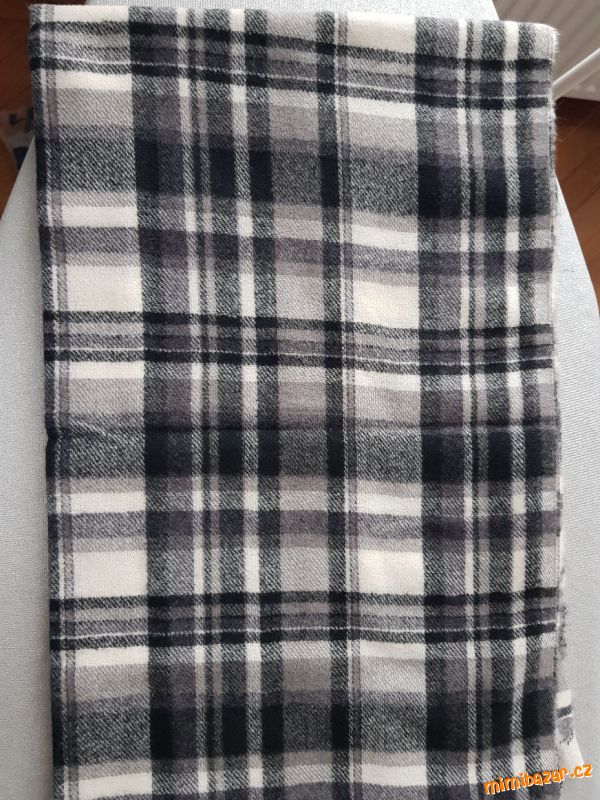 Černo-šedá šála TERRANOVA