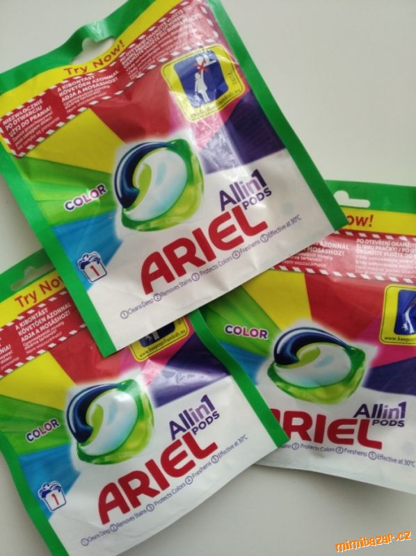 Ariel All in 1 Pods Color - kapsle na praní, 3x1