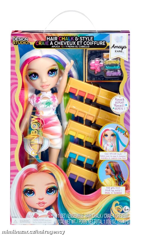 526780 Rainbow High Panenka + křídy na vlasy, Amaya