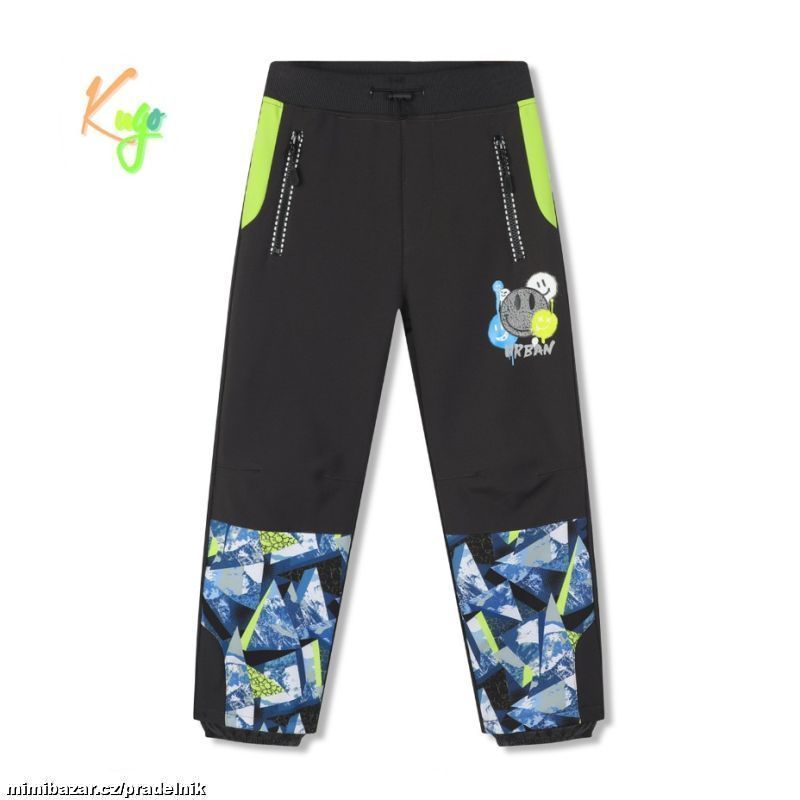 Softshellové kalhoty podšité flízem vel 104 až 134