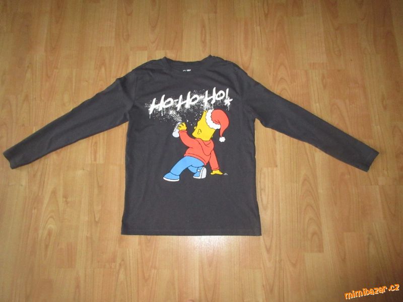 tričko s dlouhým rukávem s Bártem