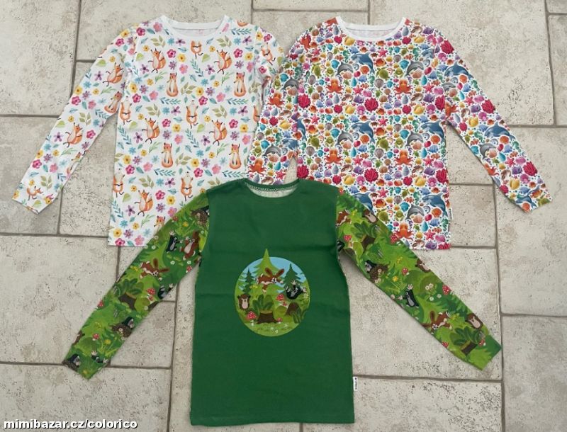 Bavlněná trička s dlouhým rukávem - TOP STAV