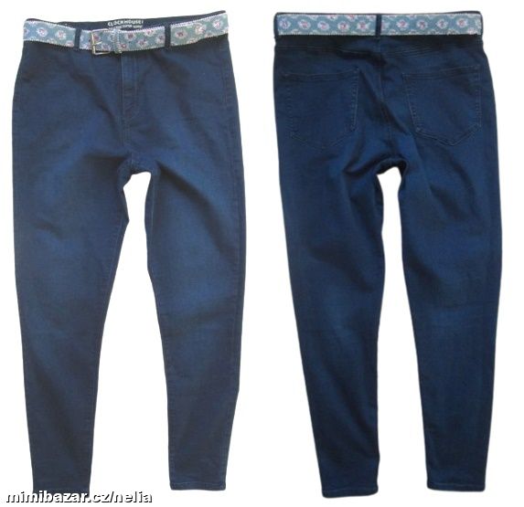 DŽÍNY SKINNY S PÁSKEM