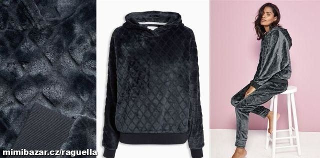 PŘEKRÁSNÁ LUXUSNÍ NOVÁ SEMIŠOVÁ MIKINA L 44-46