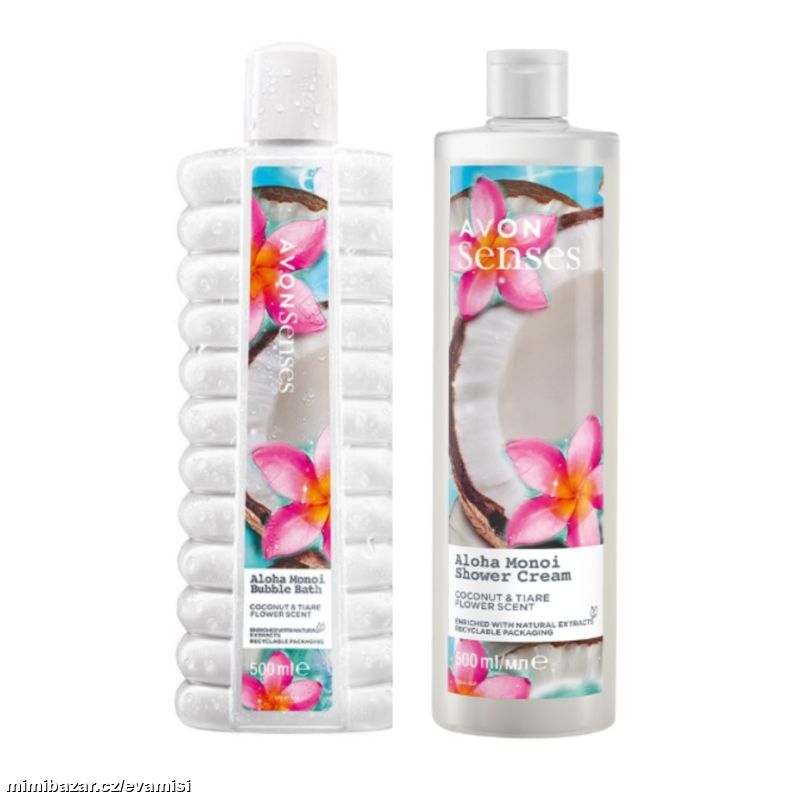 2dílná sada s vůní kokosu a květu tiaré