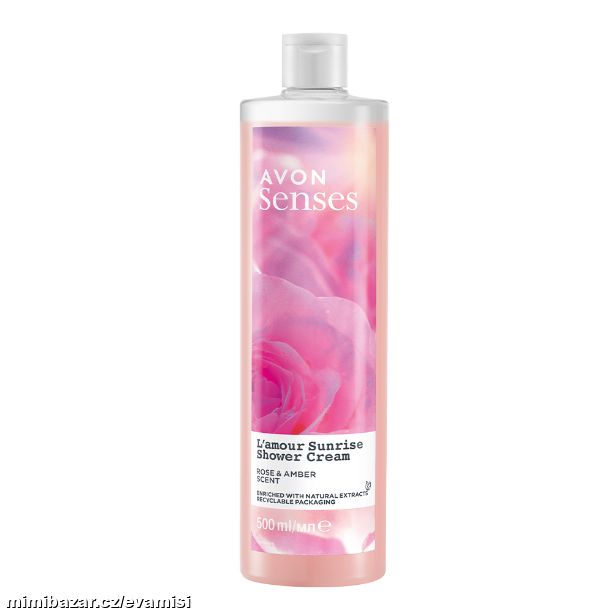 Sprchový gel s vůní růže a ambry 500 ml