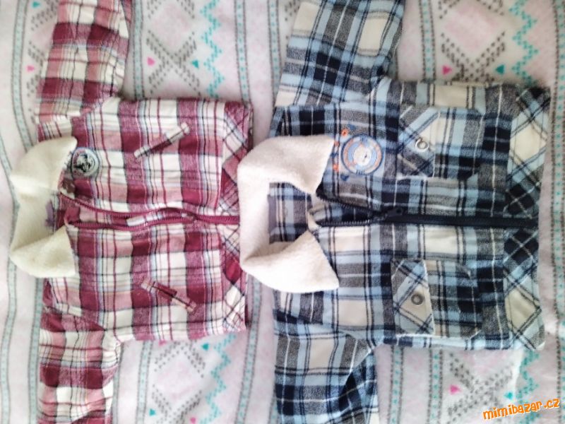 2ks jarní /podzimni bunda pro dvojčata cena celkem