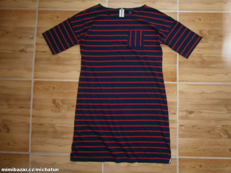 Pruhované šaty značky TOMMY HILFIGER, vel.M